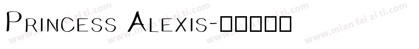 Princess Alexis字体转换